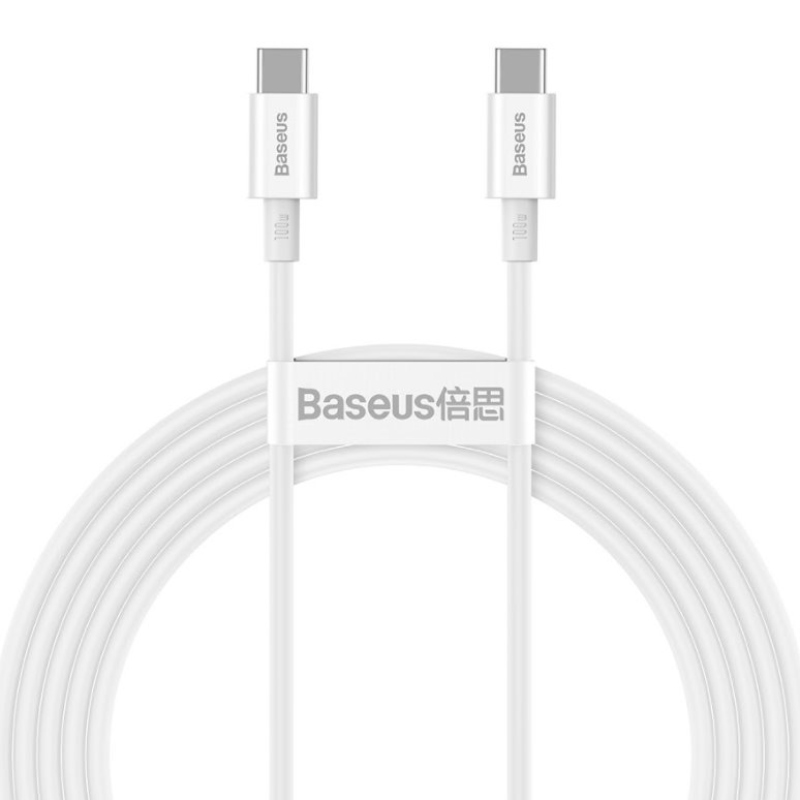 Baseus CATYS-C02 Superior Fast Charging Datový Kabel USB-C - USB-C 100W 2m White