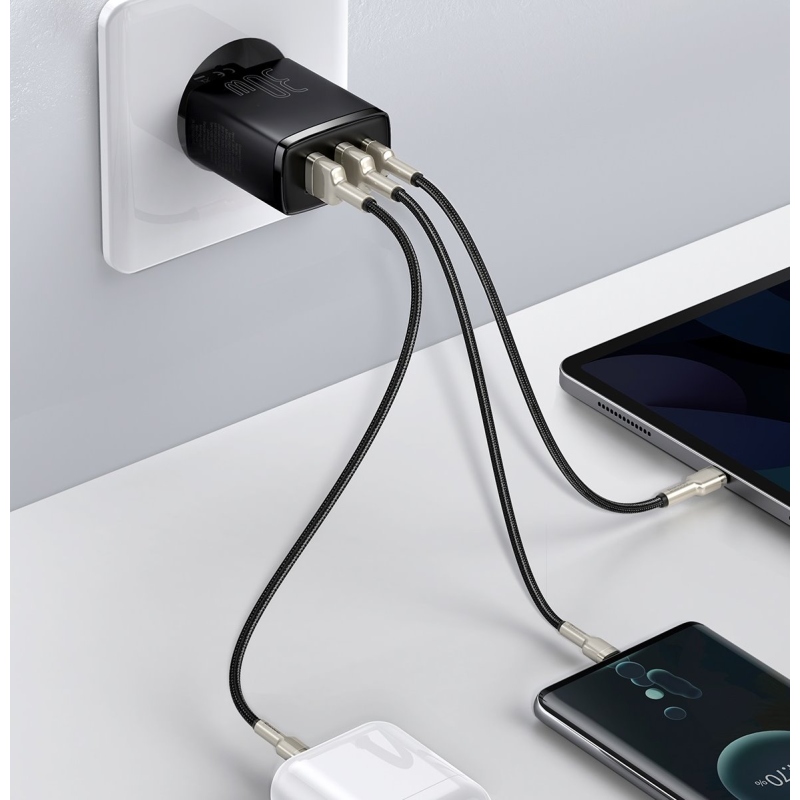 Baseus CCXJ-E01 Compact Quick Nabíječka USB-C 30W Black