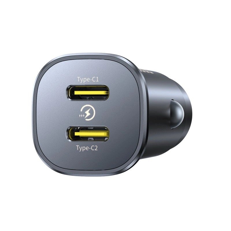 Baseus GoTrip Nabíječka do Auta 2x USB-C 30W Cosmic Black