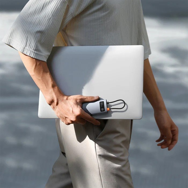 Baseus Metal Gleam Series 7v1 USB-C HUB Dokovací Stanice Space Grey 