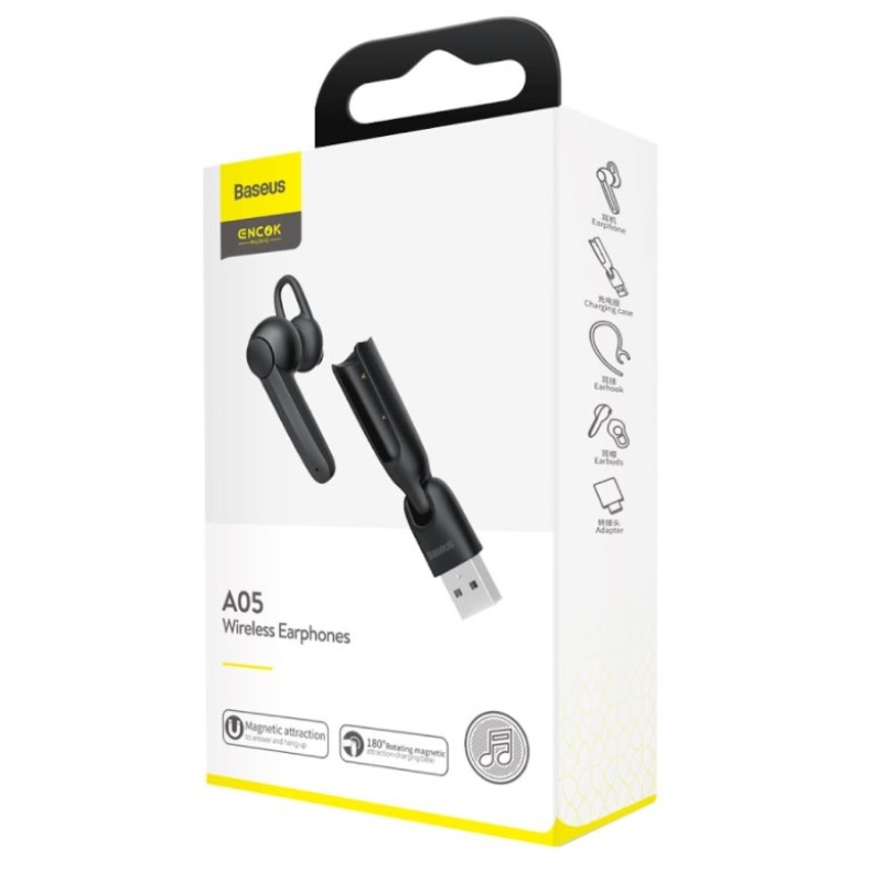 Baseus NGA05-01 Encok A05 Handsfree Black