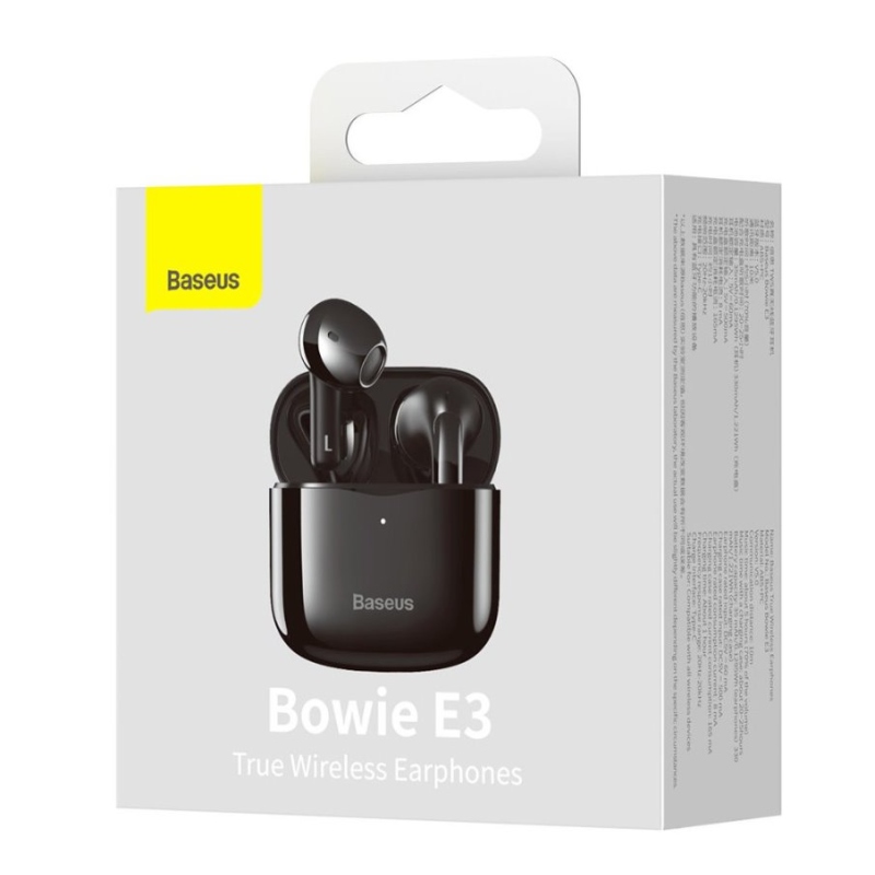 Baseus NGTW080001 Bowie E3 Bezdrátová Sluchátka Black