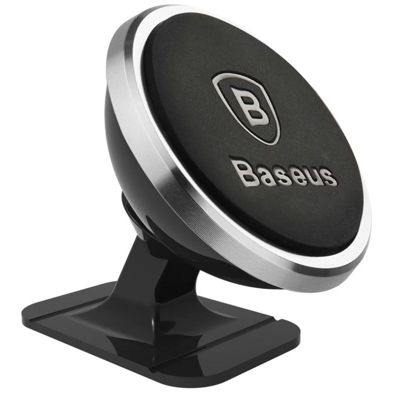 Baseus SUCX140012 Otočný Magnetický Držák Telefonu Silver