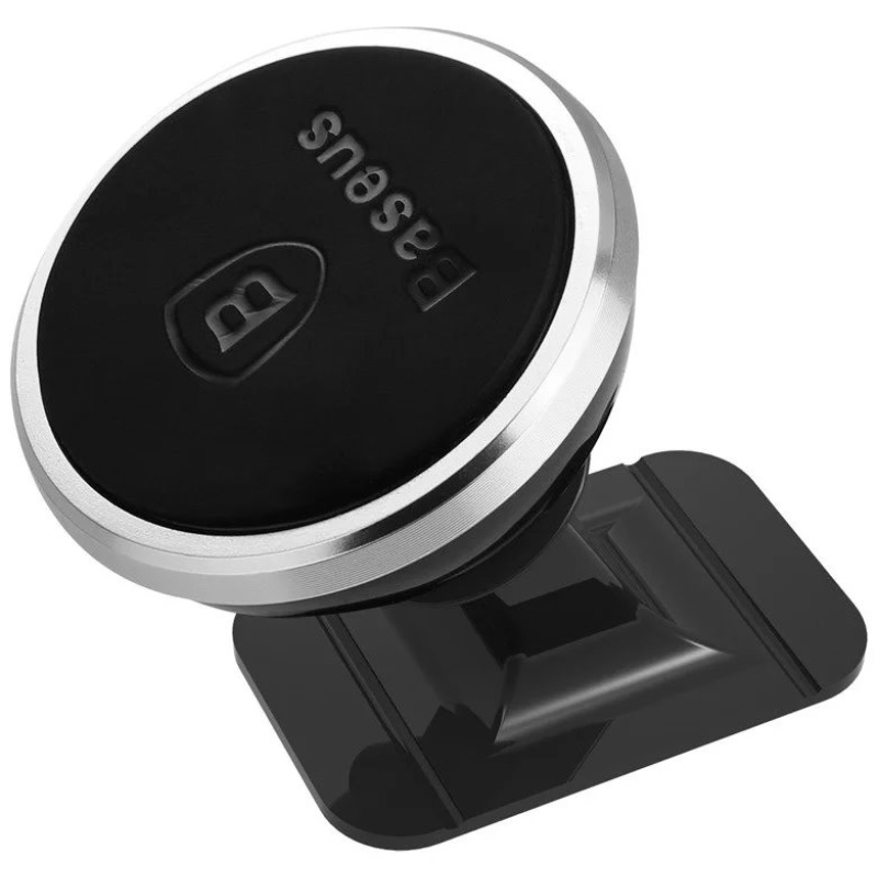 Baseus SUCX140012 Otočný Magnetický Držák Telefonu Silver