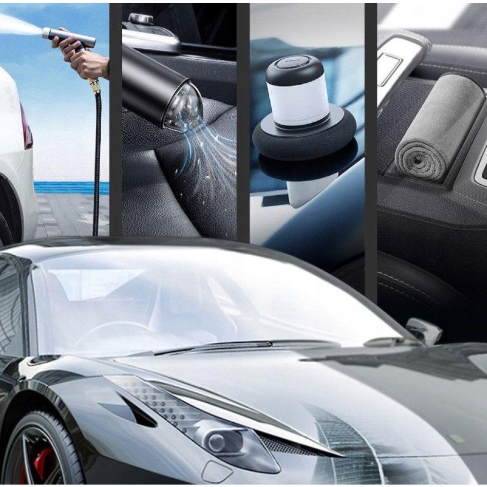 Baseus ručník na karosérii auta z mikrovlákna (40x80 cm) - šedý