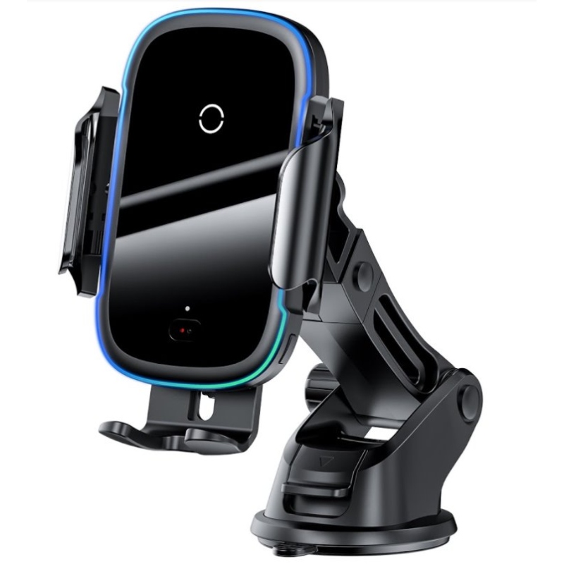 Baseus WXHW03-01 Light Electric Držák do Auta s Bezdrátovým Nabíjením 15w Black