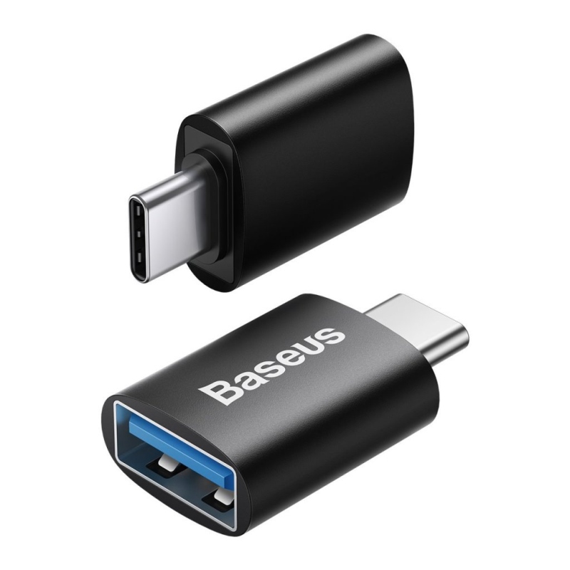 Baseus ZJJQ000001 Ingenuity Mini OTG Adaptér z USB-A na USB-C Black 