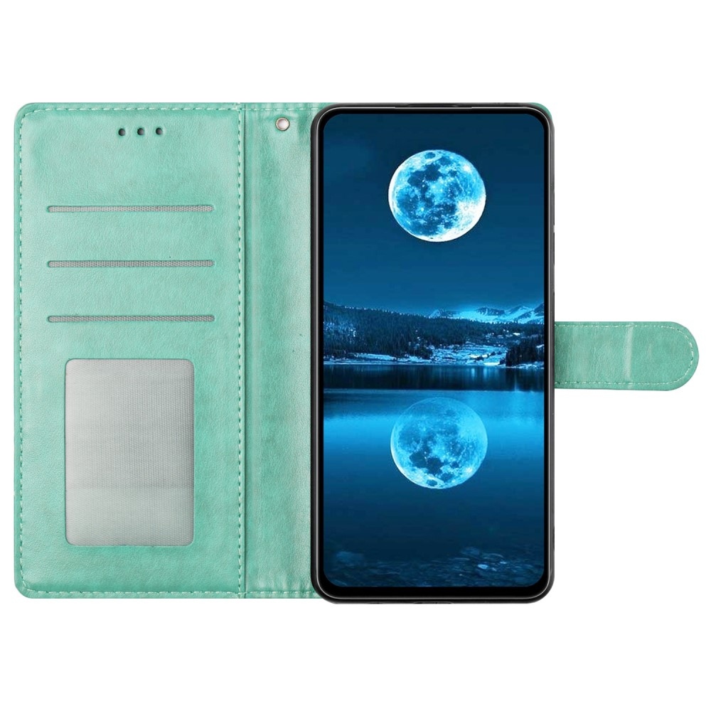 Clots knížkové pouzdro na Google Pixel 9a - modrozelené