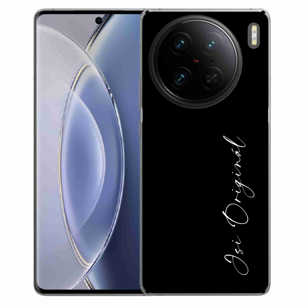 Gelový kryt mmCase na Vivo X90 Pro - jsi originál černé pozadí