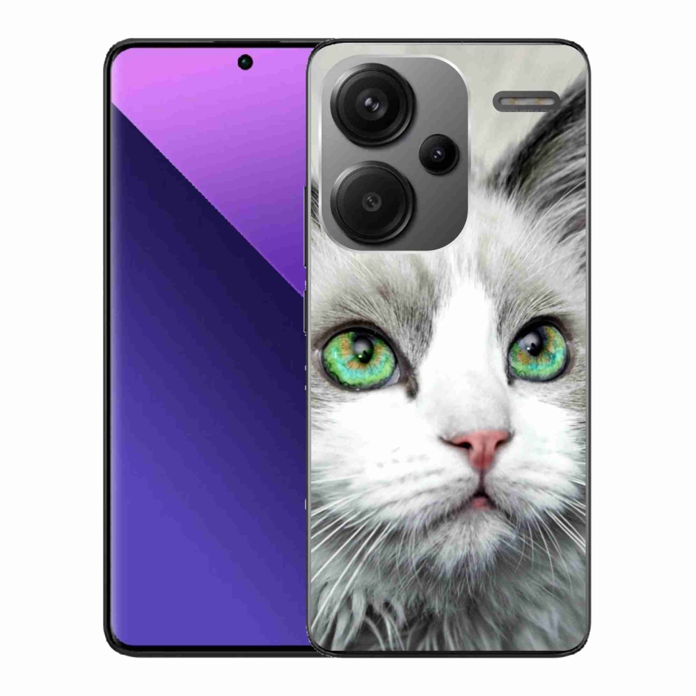 Gelový kryt mmCase na Xiaomi Redmi Note 13 Pro+ 5G - kočičí pohled
