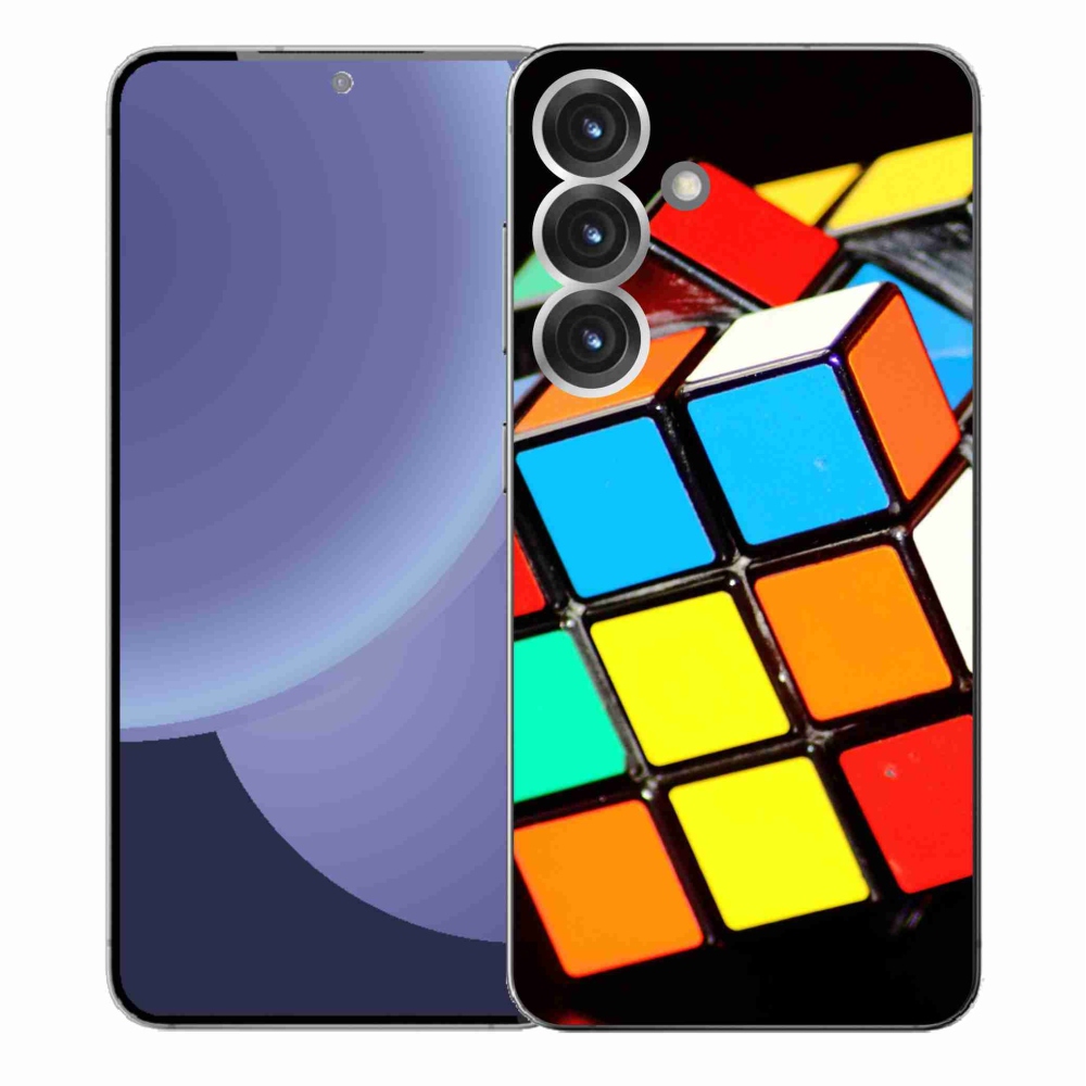 Gelový kryt mmCase na Samsung Galaxy S25+ - rubikova kostka