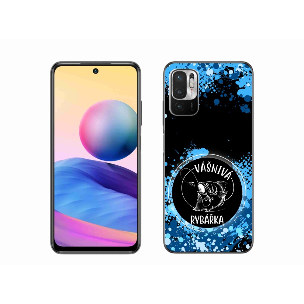Gelový kryt mmCase na Xiaomi Poco M3 Pro/5G - vášnivá rybářka černé pozadí