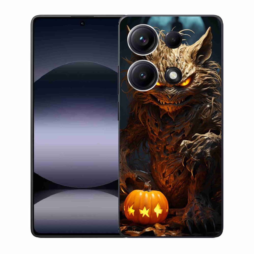 Gelový kryt mmCase na Xiaomi Redmi Note 14S - halloweenská příšera