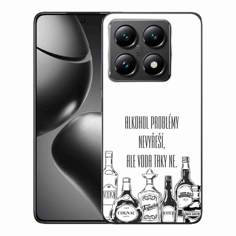 Gelový kryt mmCase na Xiaomi 14T - vtipný text bílé pozadí