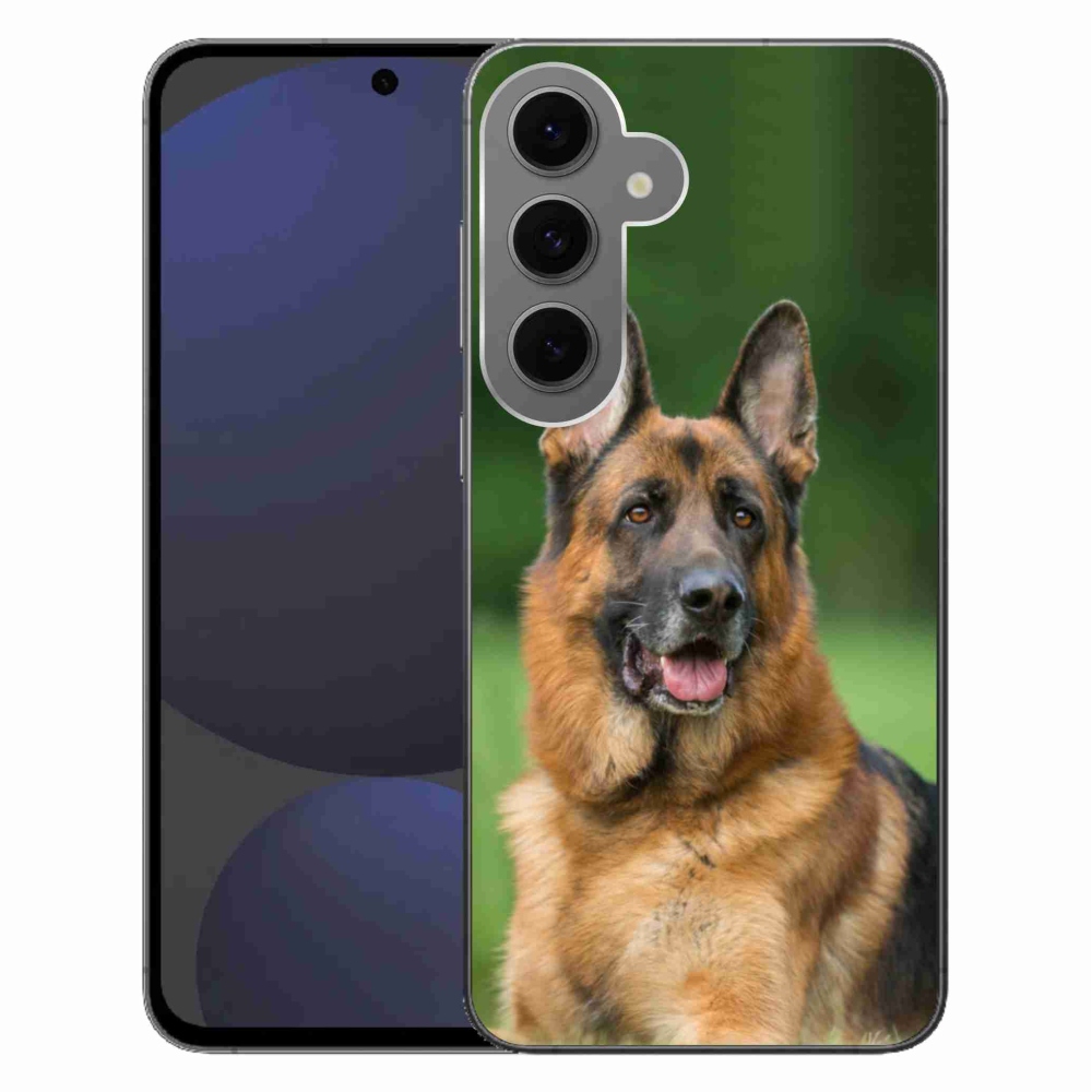 Gelový kryt mmCase na Samsung Galaxy S24 FE - německý ovčák