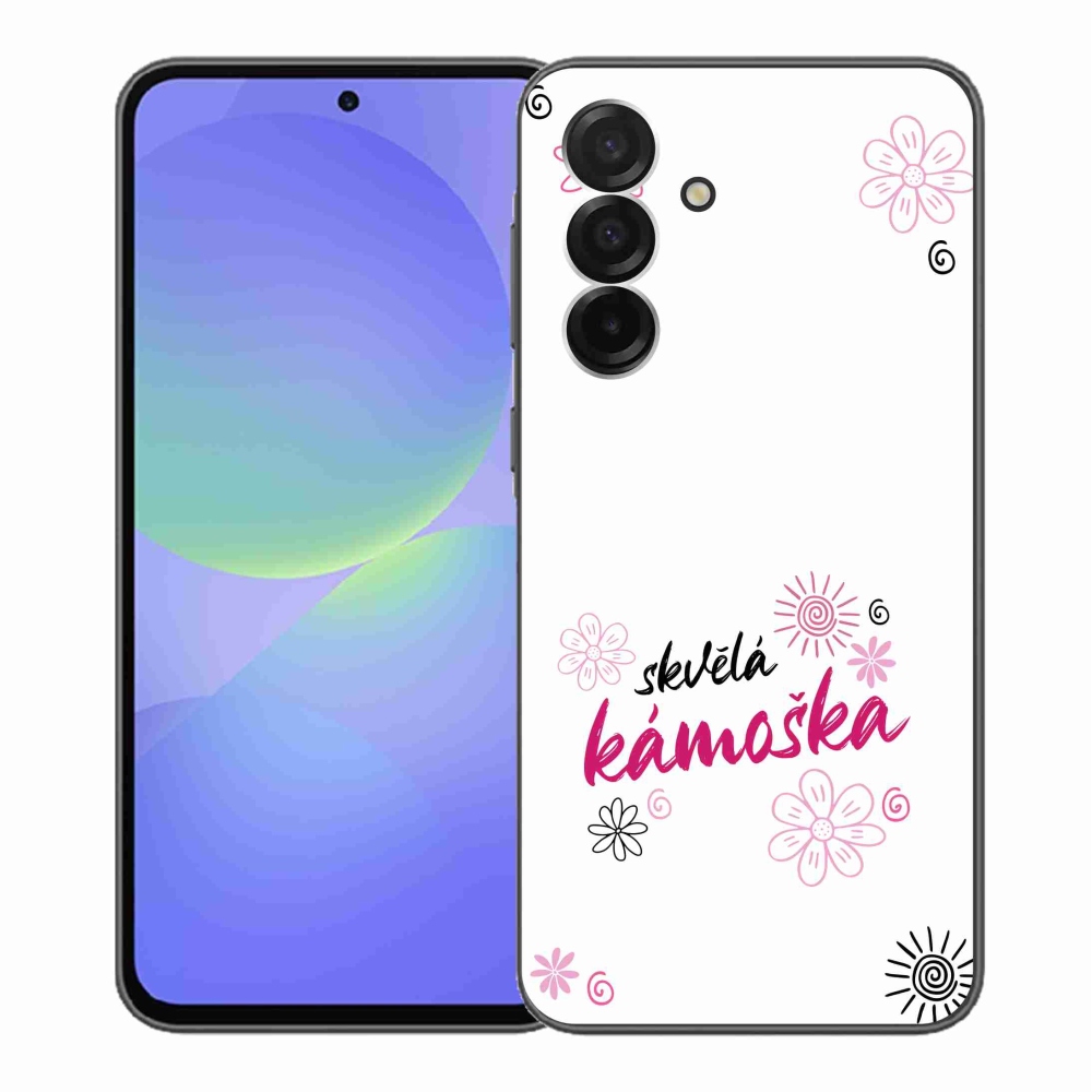 Gelový kryt mmCase na Samsung Galaxy A36 5G - skvělá kámoška bílé pozadí