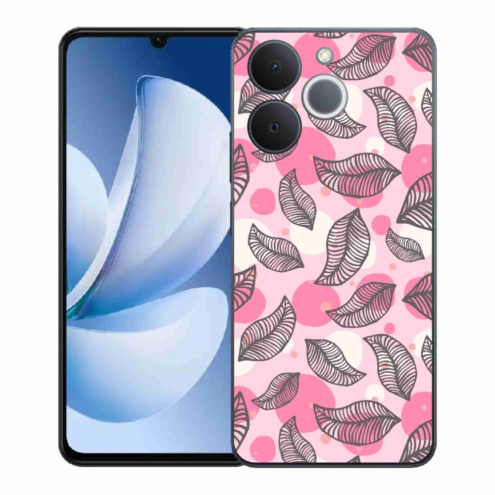Gelový kryt mmCase na Realme Note 70T - kreslené padající listy