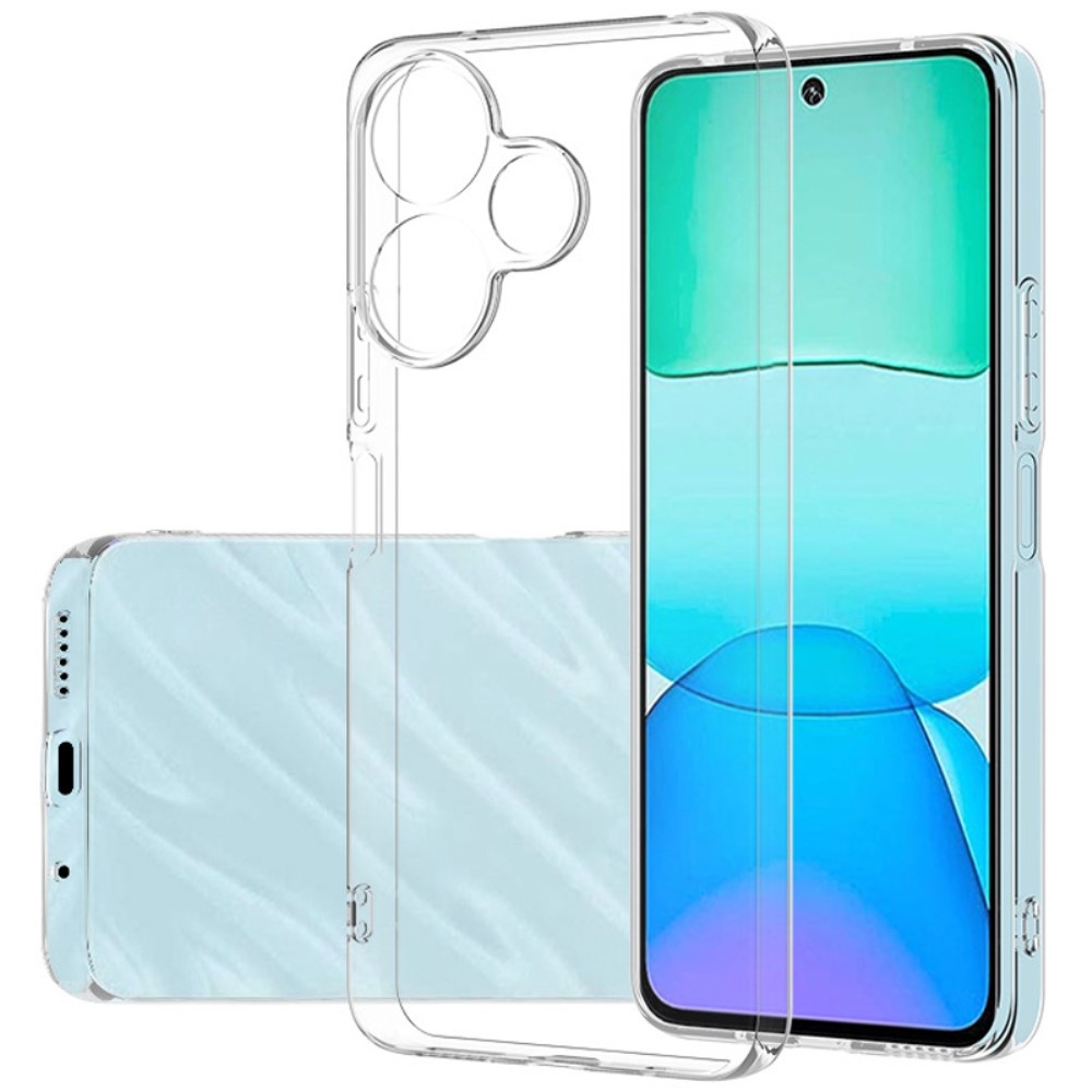 Tenký průhledný gelový obal na Xiaomi Redmi 13 4G/Poco M6 4G - průhledný