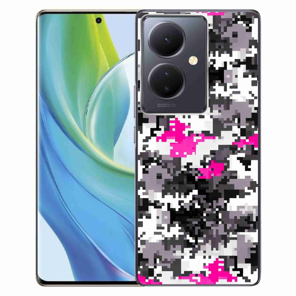 Gelový kryt mmCase na Vivo V29 Lite 5G - maskáčový vzor 4