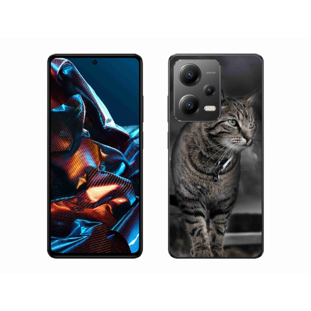 Gelový kryt mmCase na mobil Xiaomi Redmi Note 12 Pro 5G - kočka