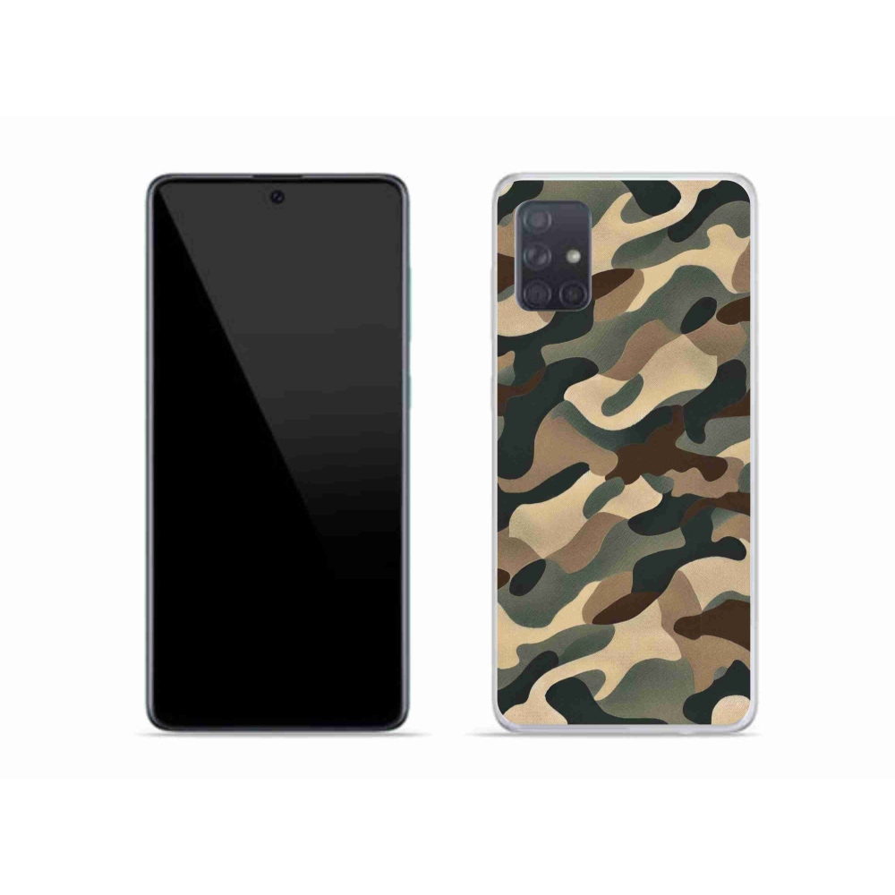 Gelový kryt mmCase na Samsung Galaxy A51 - maskáčový vzor 11