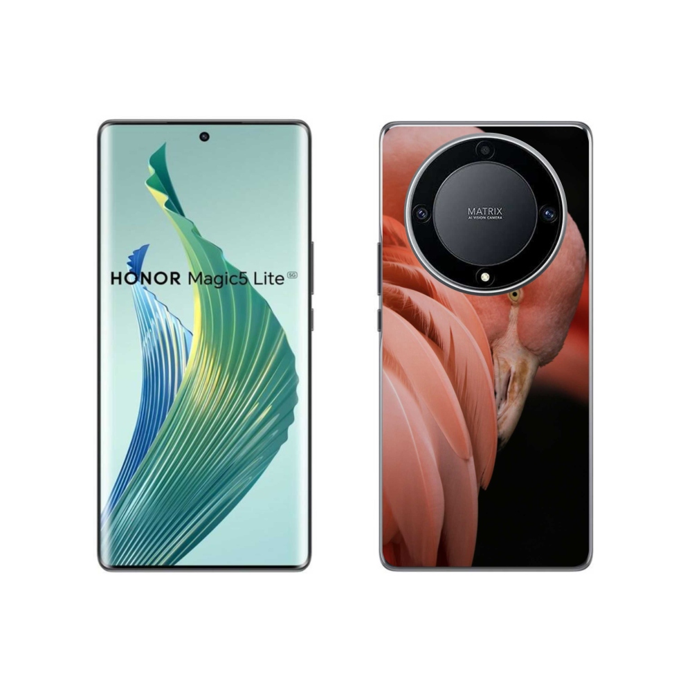 Gelový kryt mmCase na Honor Magic 5 Lite 5G - plameňák 3