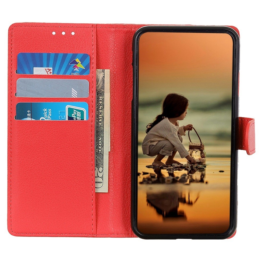 Litchie knížkové pouzdro na Huawei Nova 11i - červené