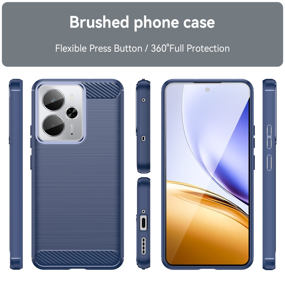 Carbon odolný gelový obal na Realme 14 5G/14T 5G - modrý