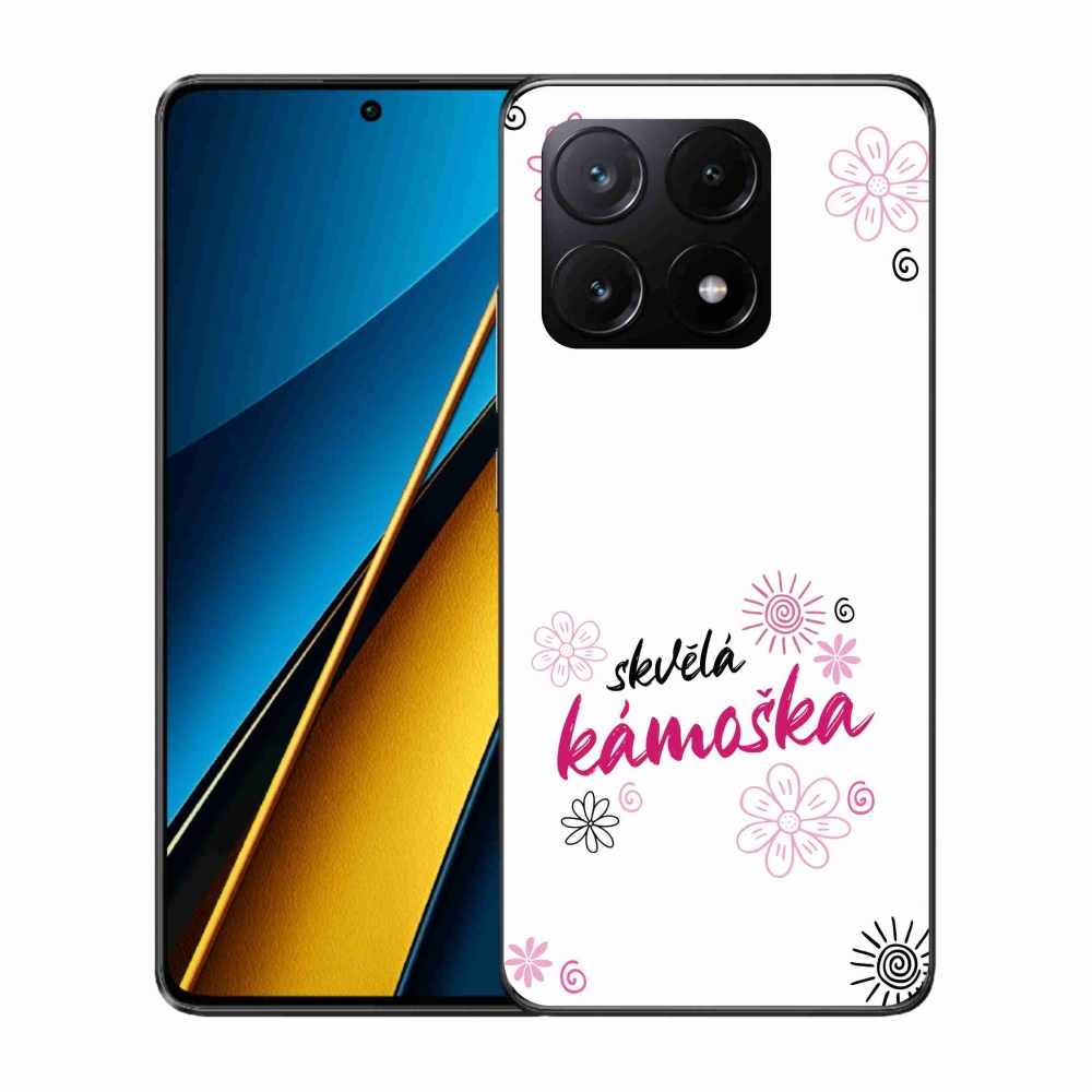 Gelový kryt mmCase na Xiaomi Poco X6 Pro 5G - skvělá kámoška bílé pozadí
