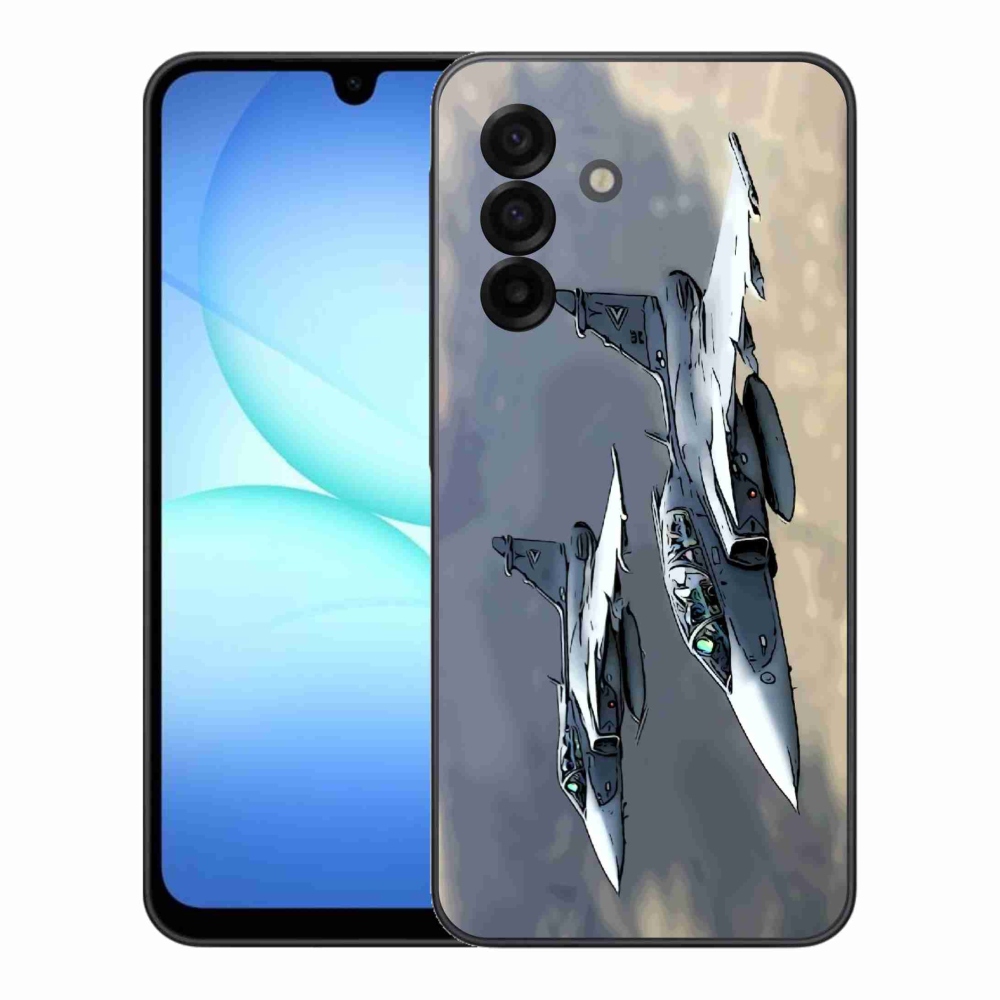 Gelový kryt mmCase na Samsung Galaxy A17 4G/5G - stíhačky