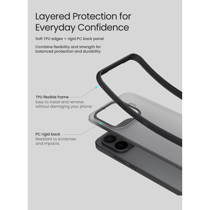 Nillkin Super Frosted PRO Zadní Kryt pro Xiaomi 17T Pro Black