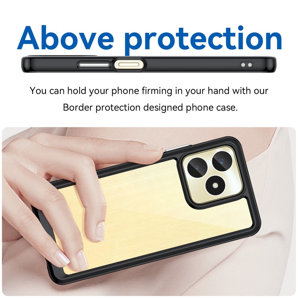 Gelový obal s pevnými zády na Realme C51/C53 - černý