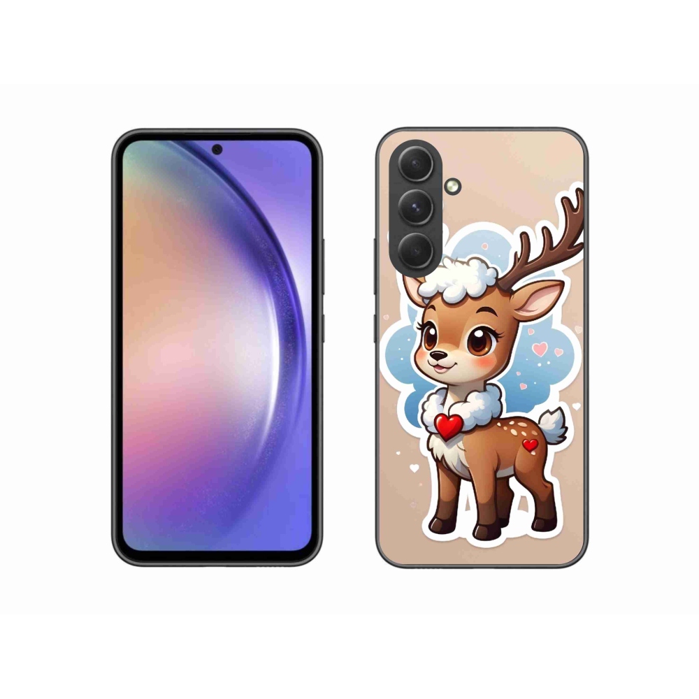 Gelový kryt mmCase na Samsung Galaxy A54 5G - kreslený sob