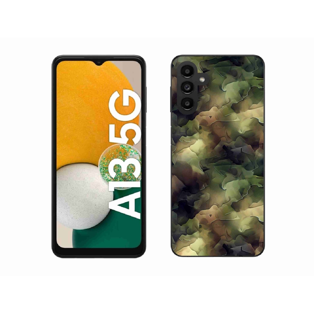 Gelový kryt mmCase na Samsung Galaxy A13 5G - maskáčový vzor 10