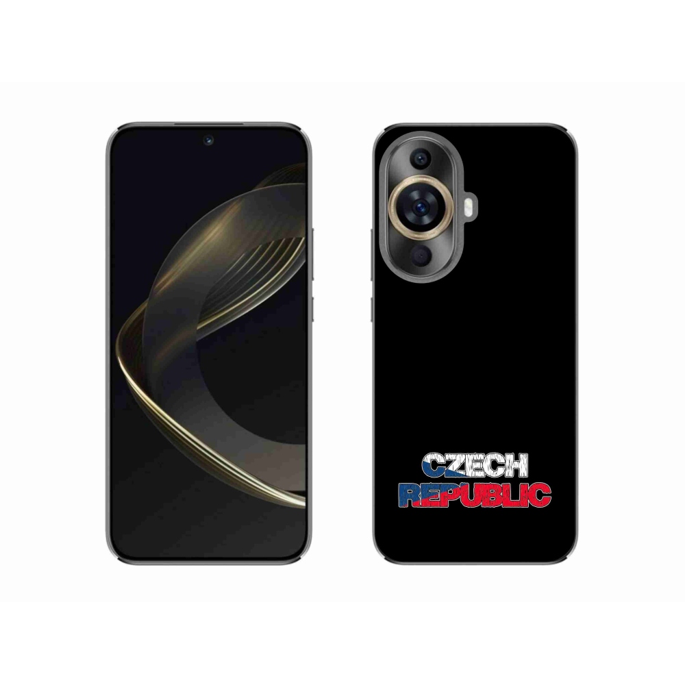 Gelový kryt mmCase na Huawei Nova 11 - Czech Republic černé pozadí