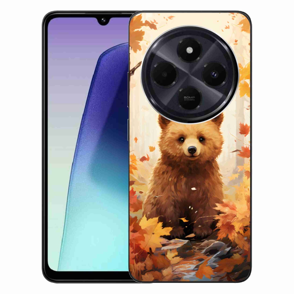 Gelový kryt mmCase na Xiaomi Redmi 14C/Poco C75 - medvěd v lese