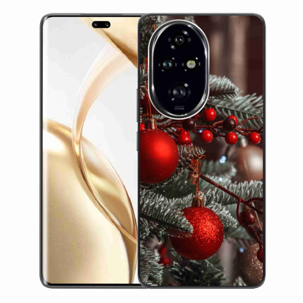 Gelový kryt mmCase na Honor 200 Pro 5G - vánoční ozdoby 2