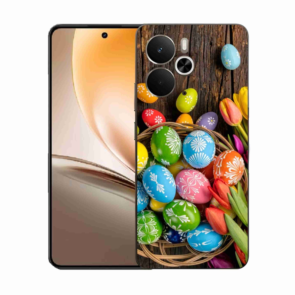 Gelový kryt mmCase na Realme 14 5G - velikonoční vajíčka