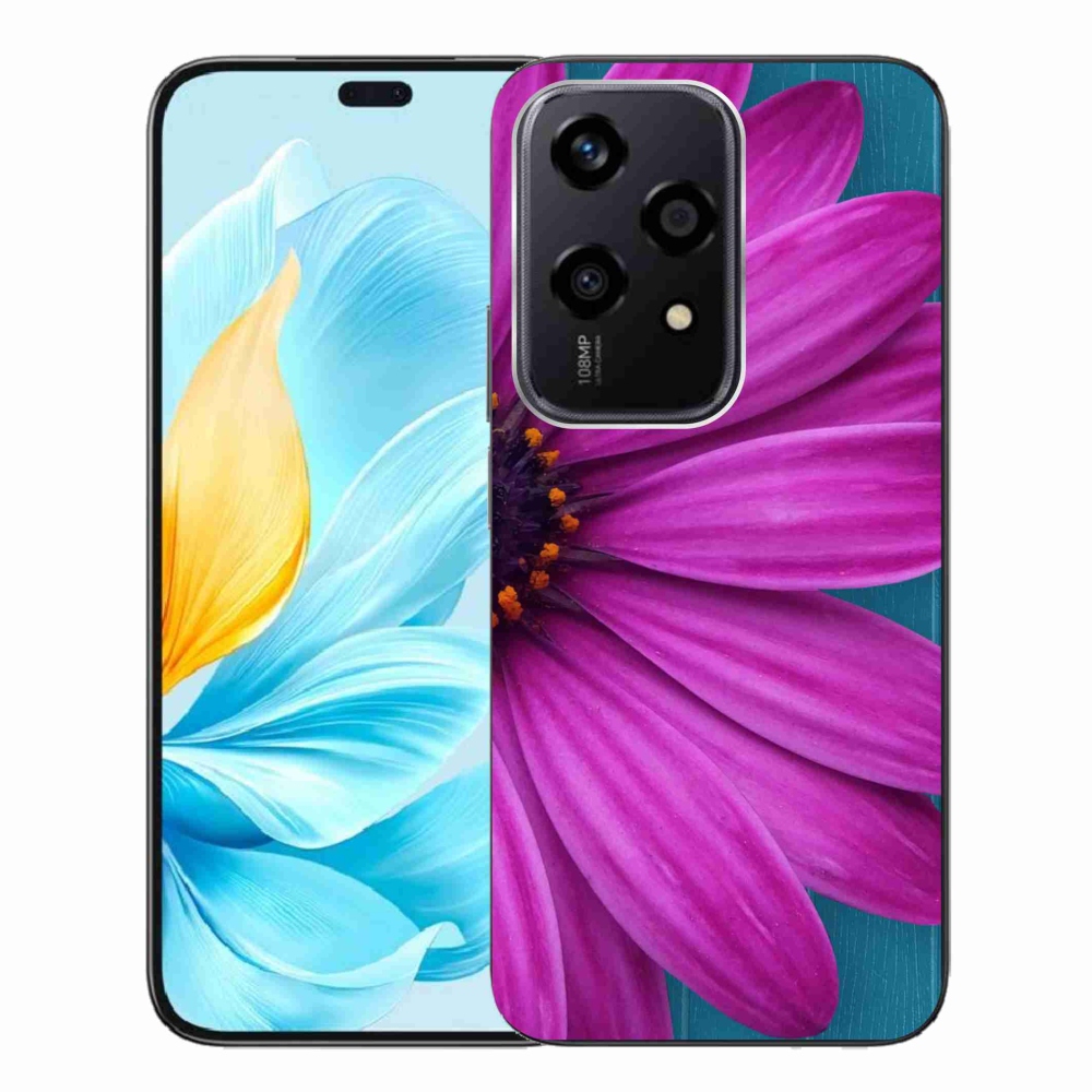 Gelový obal mmCase na Honor 200 Lite 5G - fialová kopretina