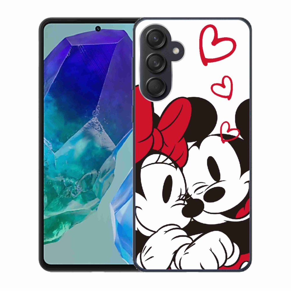 Gelový kryt mmCase na Samsung Galaxy M55 5G - minnie a mickey