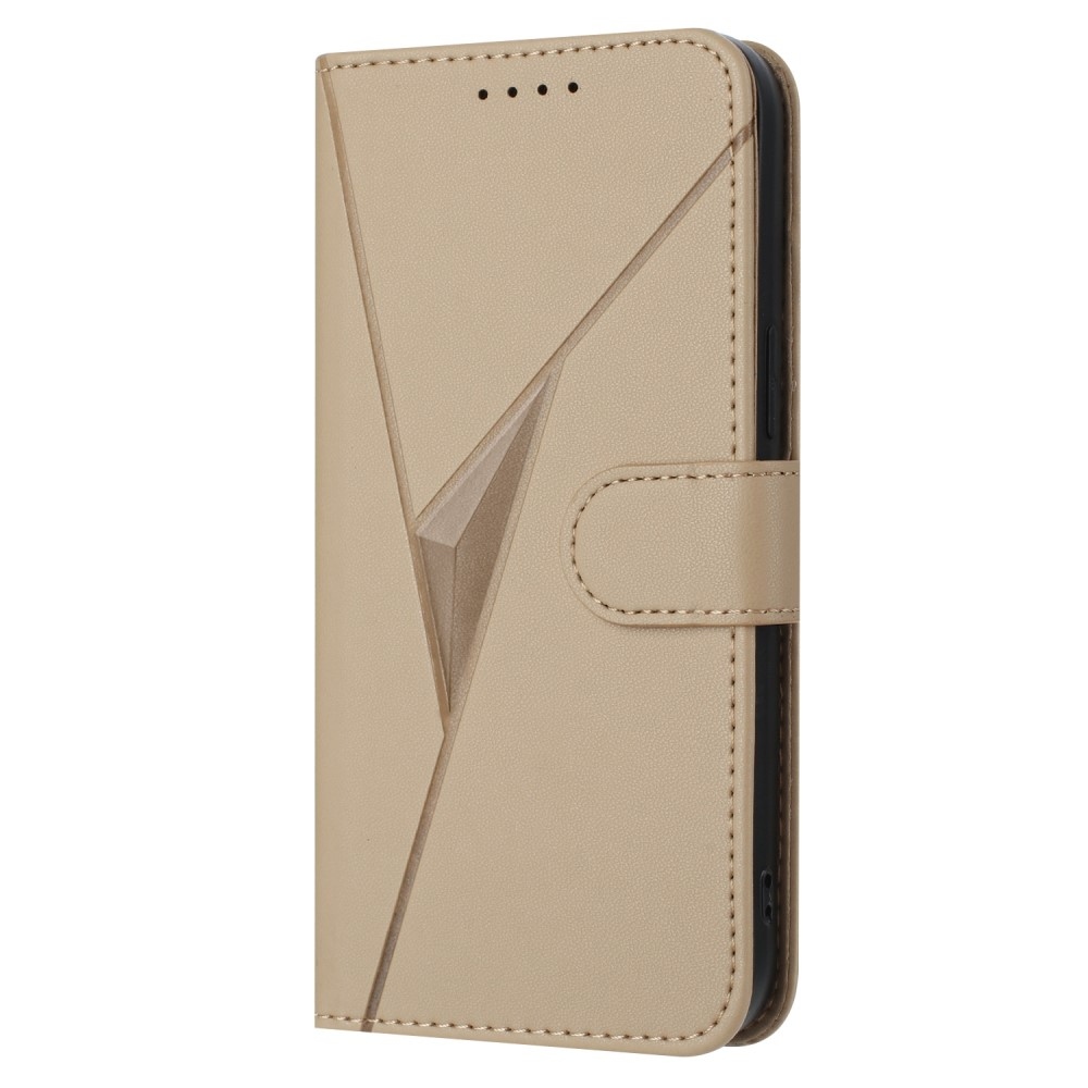 Triangles knížkové pouzdro na Vivo V50 Lite 4G/5G - zlaté