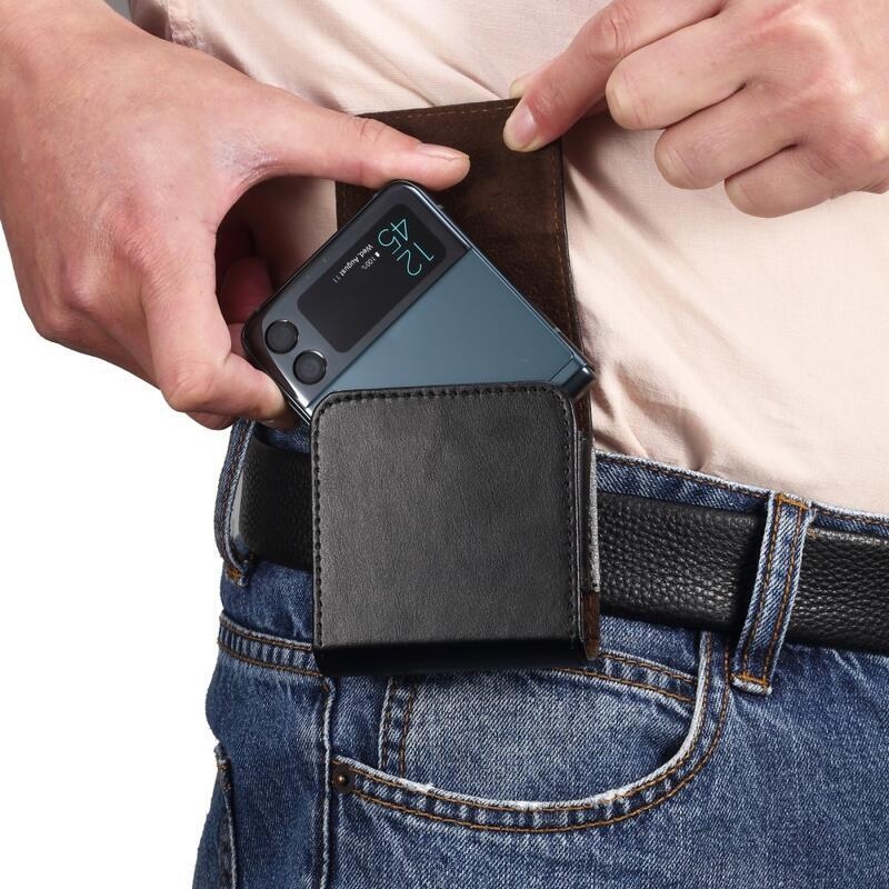 Belt pouzdro na opasek pro mobilní telefon Huawei P50 Pocket/Samsung Galaxy Z Flip3 5G