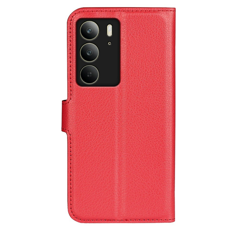 Litchi knížkové pouzdro na Realme C75 - červené