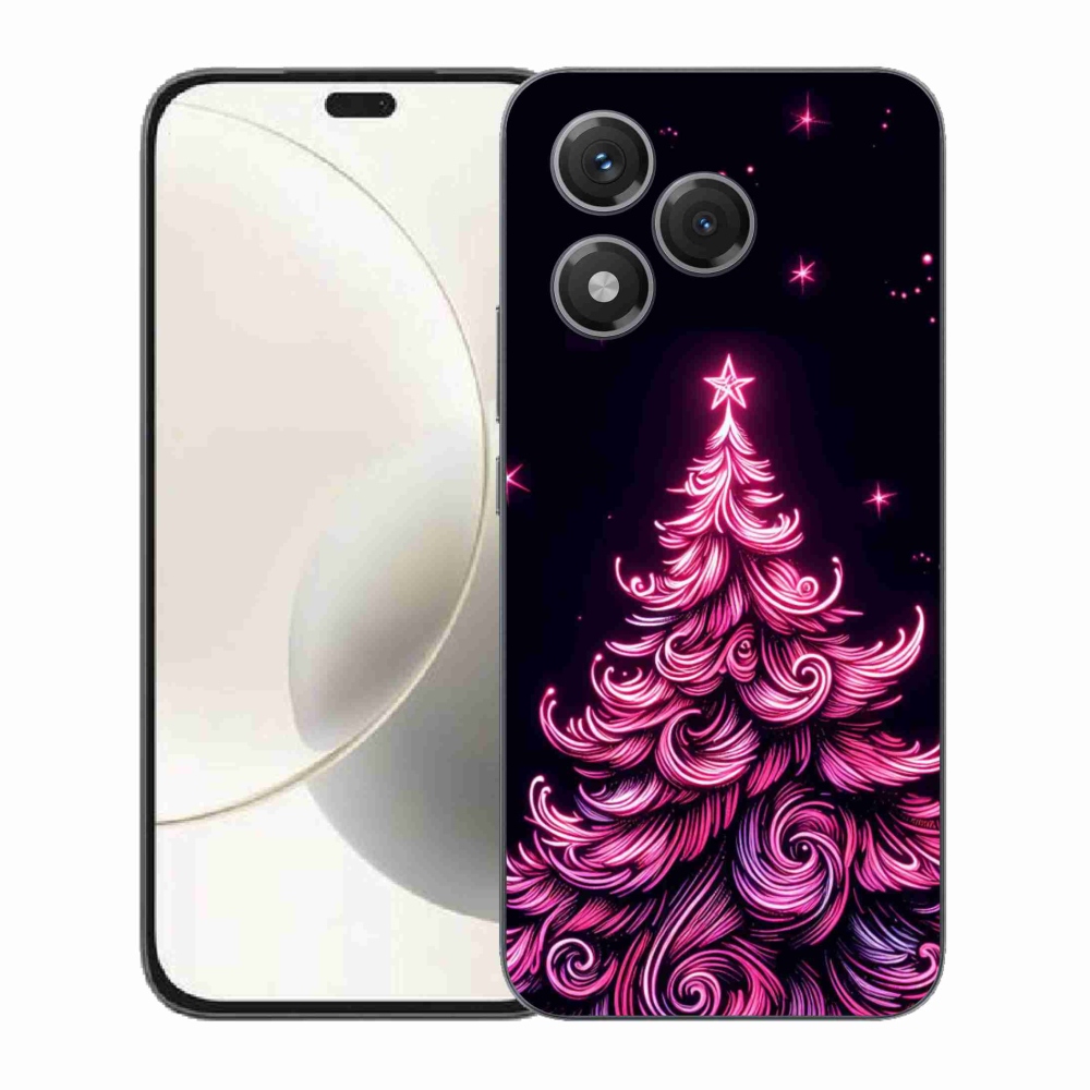 Gelový kryt mmCase na Honor 400 Lite - neonový vánoční stromek 2