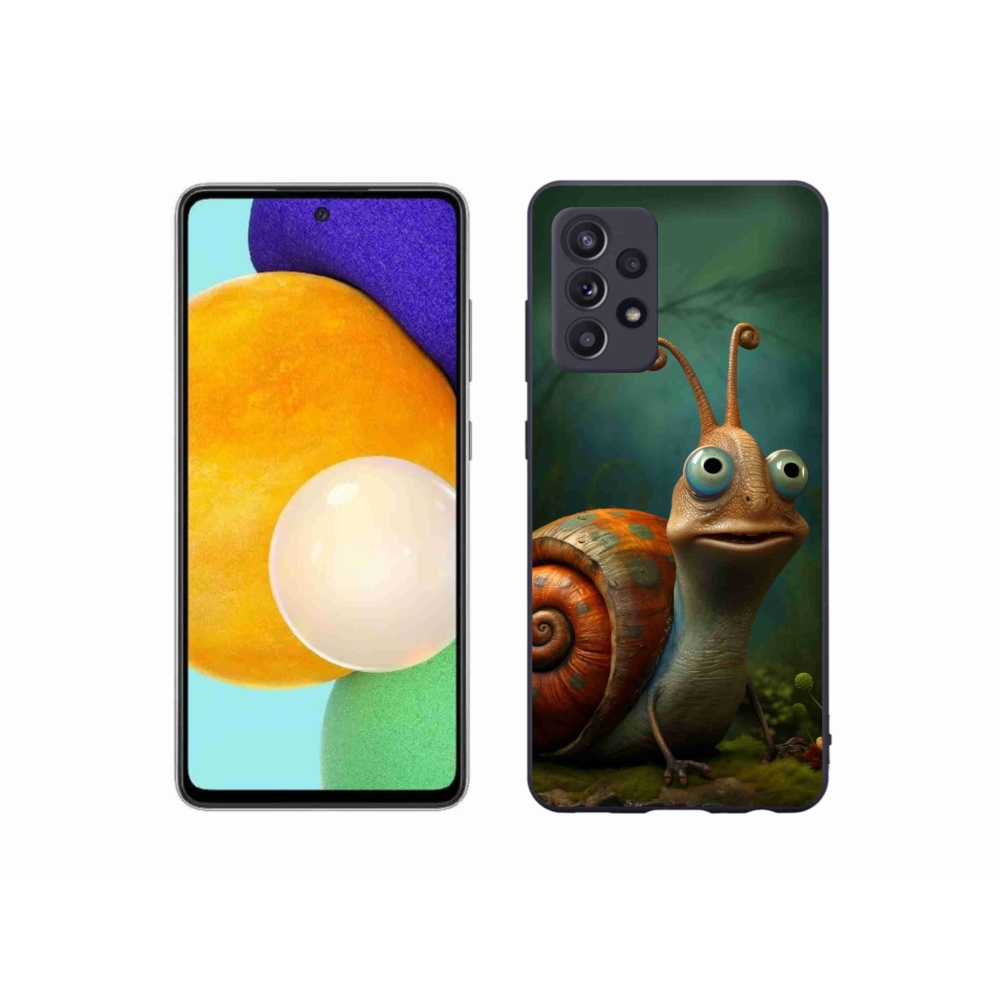 Gelový kryt mmCase na Samsung Galaxy A52s 5G - šnek