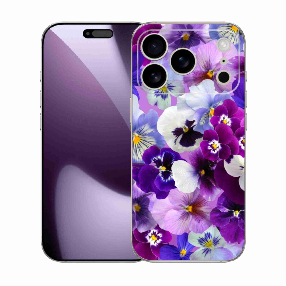 Gelový kryt mmCase na iPhone 17 Pro - květiny 9