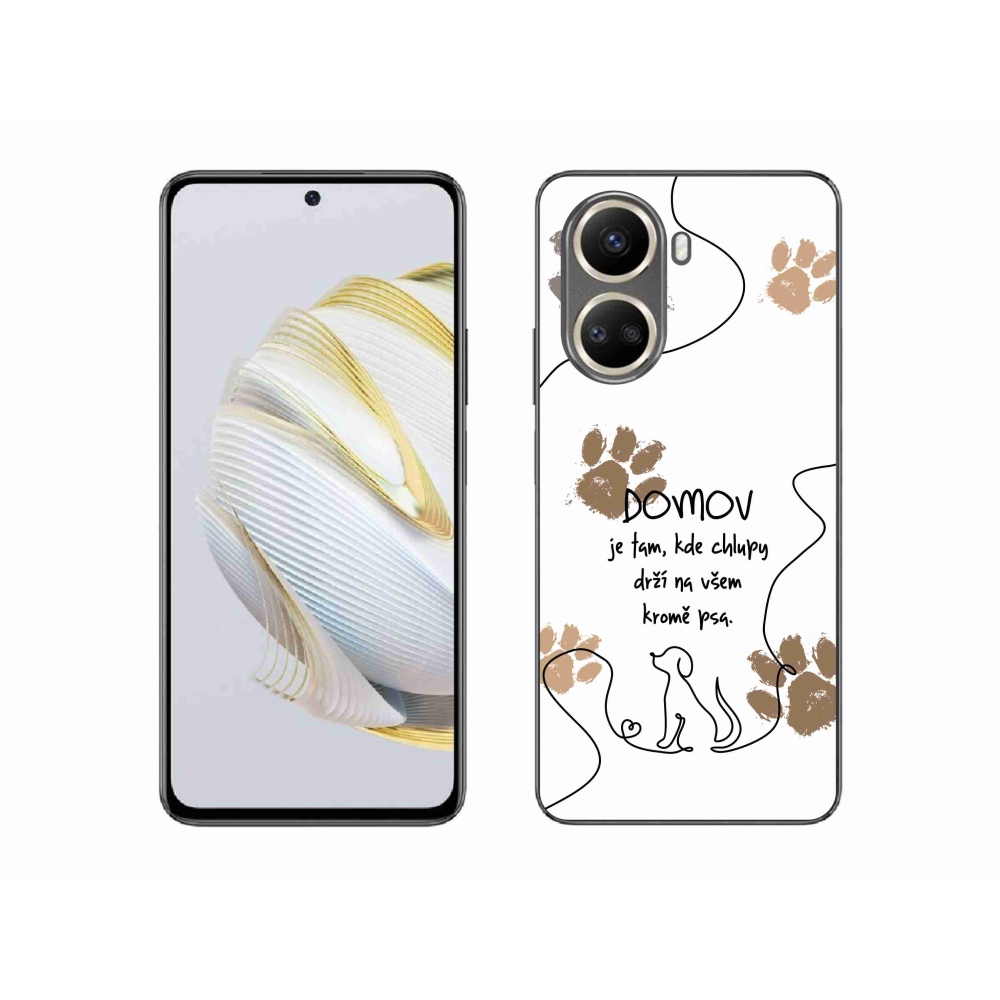 Gelový kryt mmCase na Huawei Nova 10 SE - psí motiv bílé pozadí