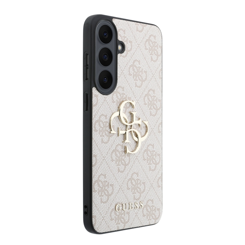 Guess PU 4G Metal Logo Zadní Kryt pro Samsung Galaxy S26 FE Pink
