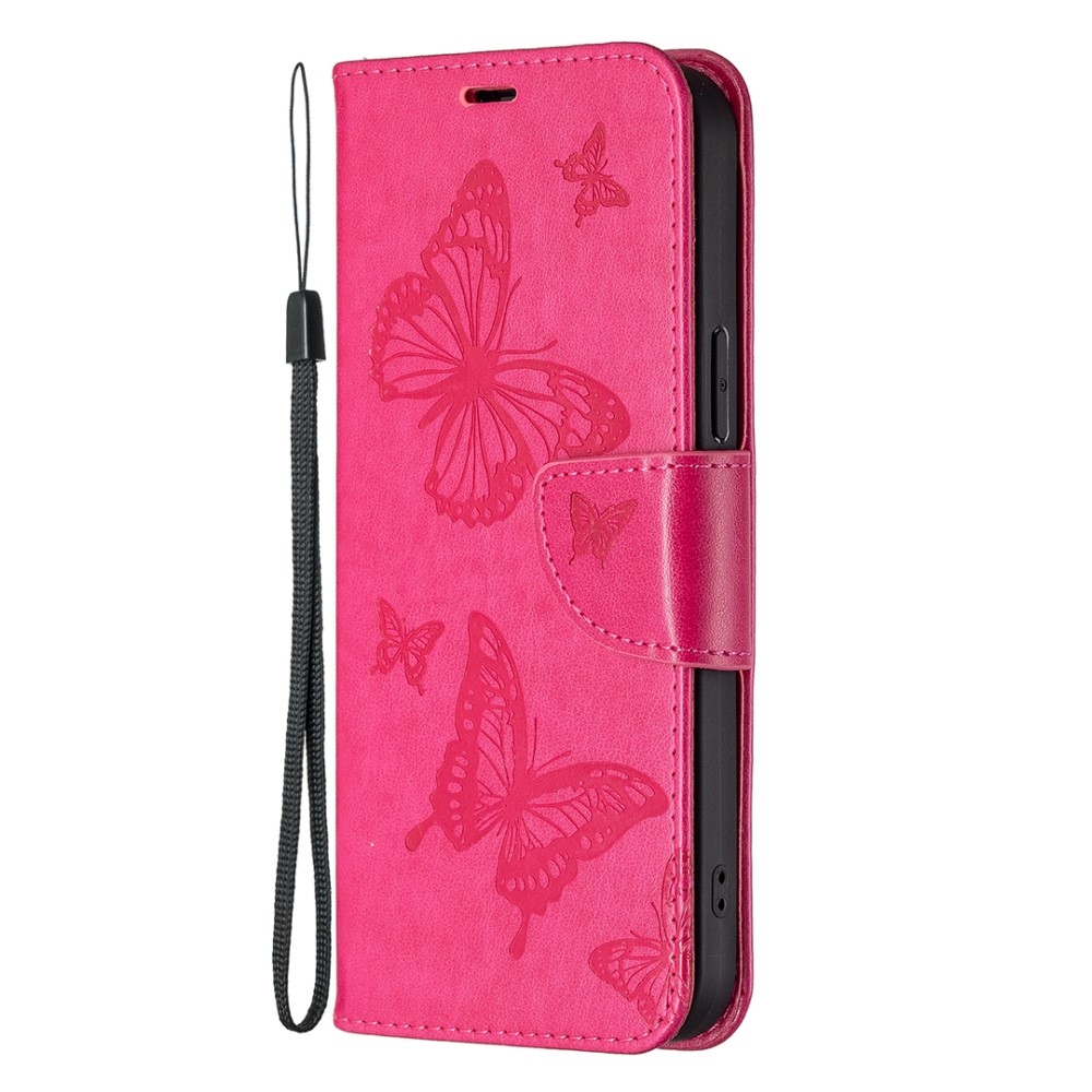 Butterfly knížkové pouzdro na Xiaomi Redmi 12 4G/5G - rose