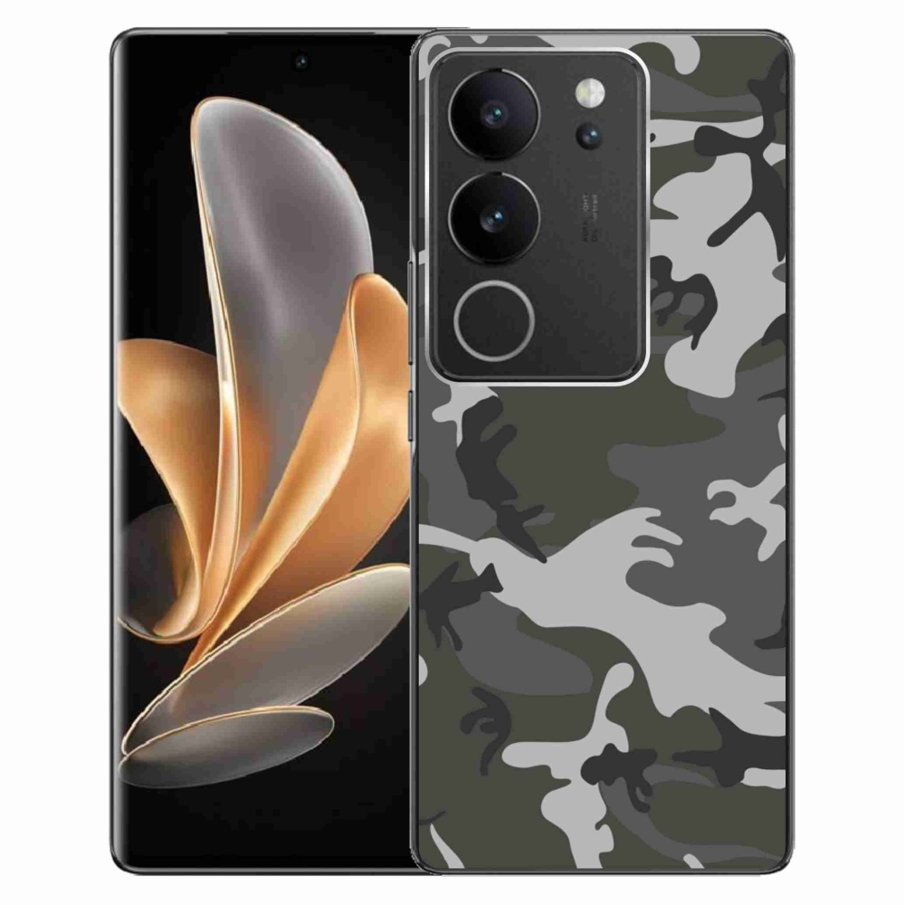 Gelový kryt mmCase na Vivo V29 5G - maskáčový vzor
